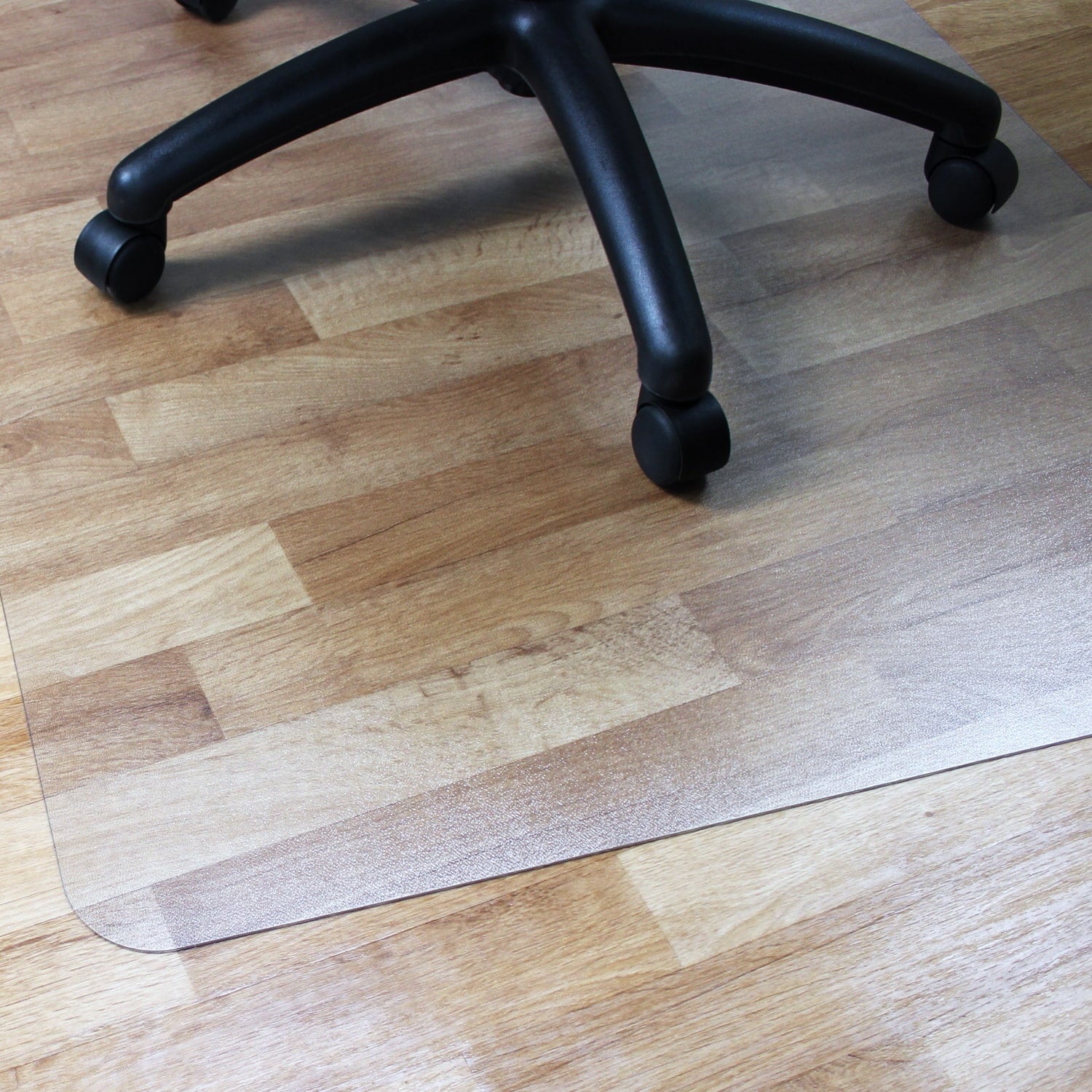 FloortexÂ® Enhanced Polymer Rectangle Chair Mat Hard Floors 36" x 48"