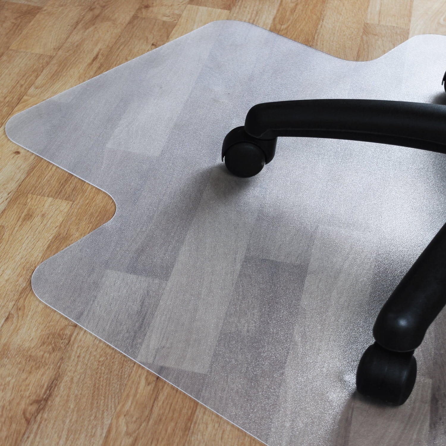 FloortexÂ® ValuematÂ® PVC Lipped Chair Mat Hard Floor 48" x 51"