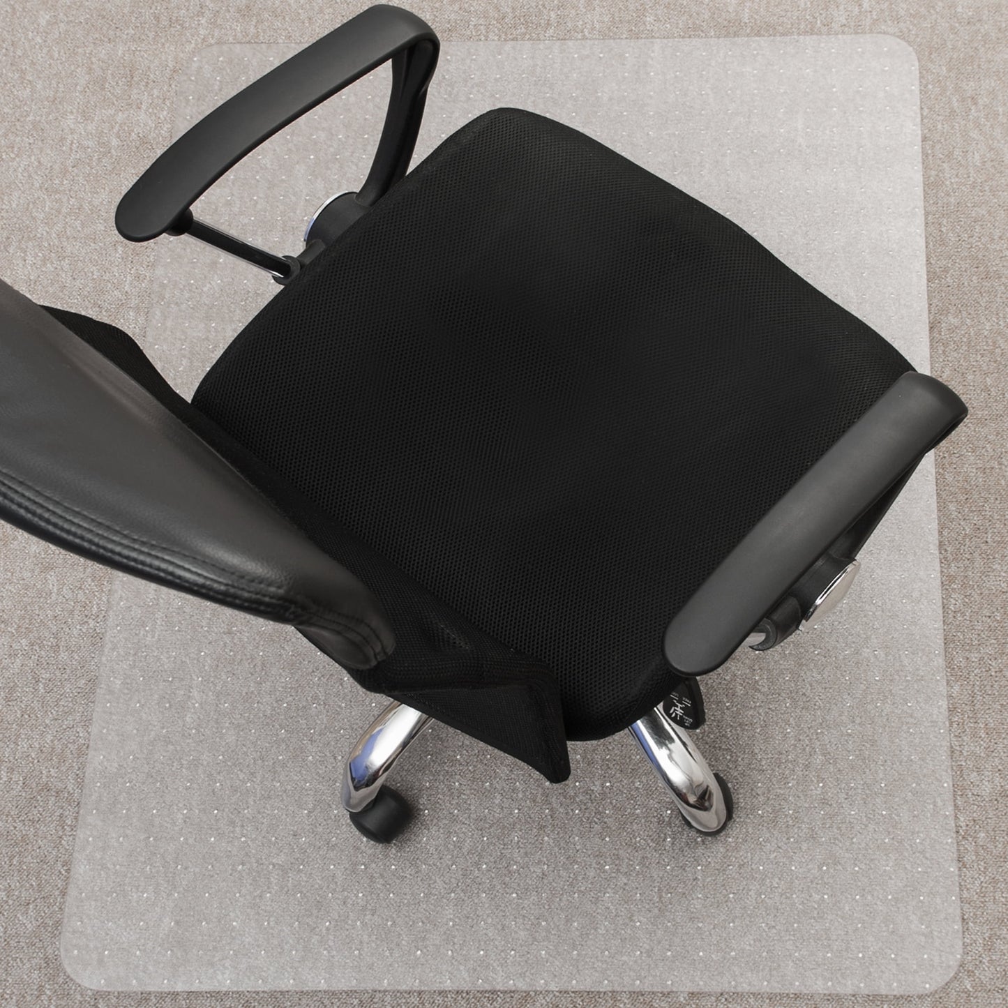 FloortexÂ® ValuematÂ® Polycarbonate Rectangular Chair Mat Low Pile Carpet 30" x 48"