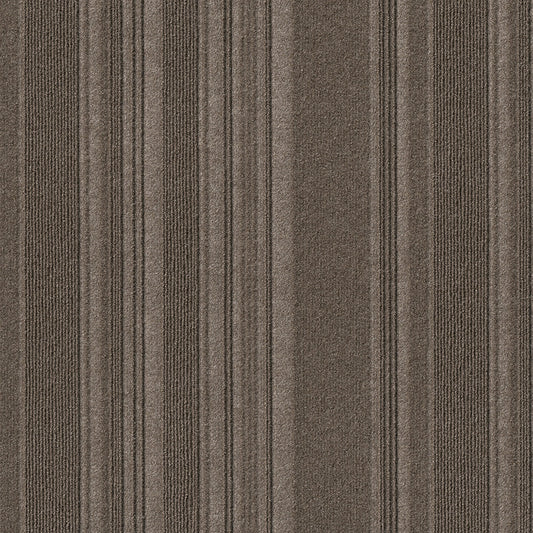 Foss Floors Shuffle Espresso 24" x 24" Peel and Stick Carpet Tile 15 Pieces