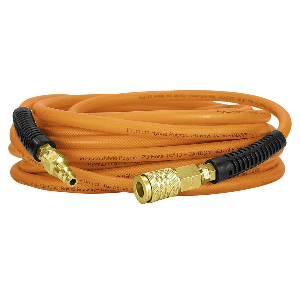 Freeman PPH100WF 1/4" x 100' PU Hybrid Air Hose with 1/4" NPT Fittings