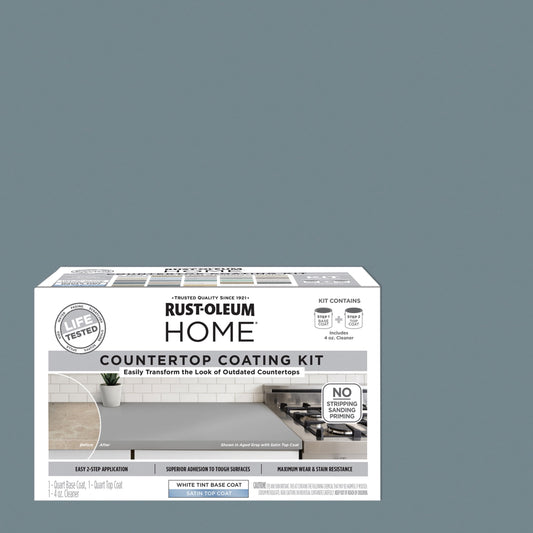 French Gray, Rust-Oleum HOME Countertop Satin Coating Kit-38496205T, Quart