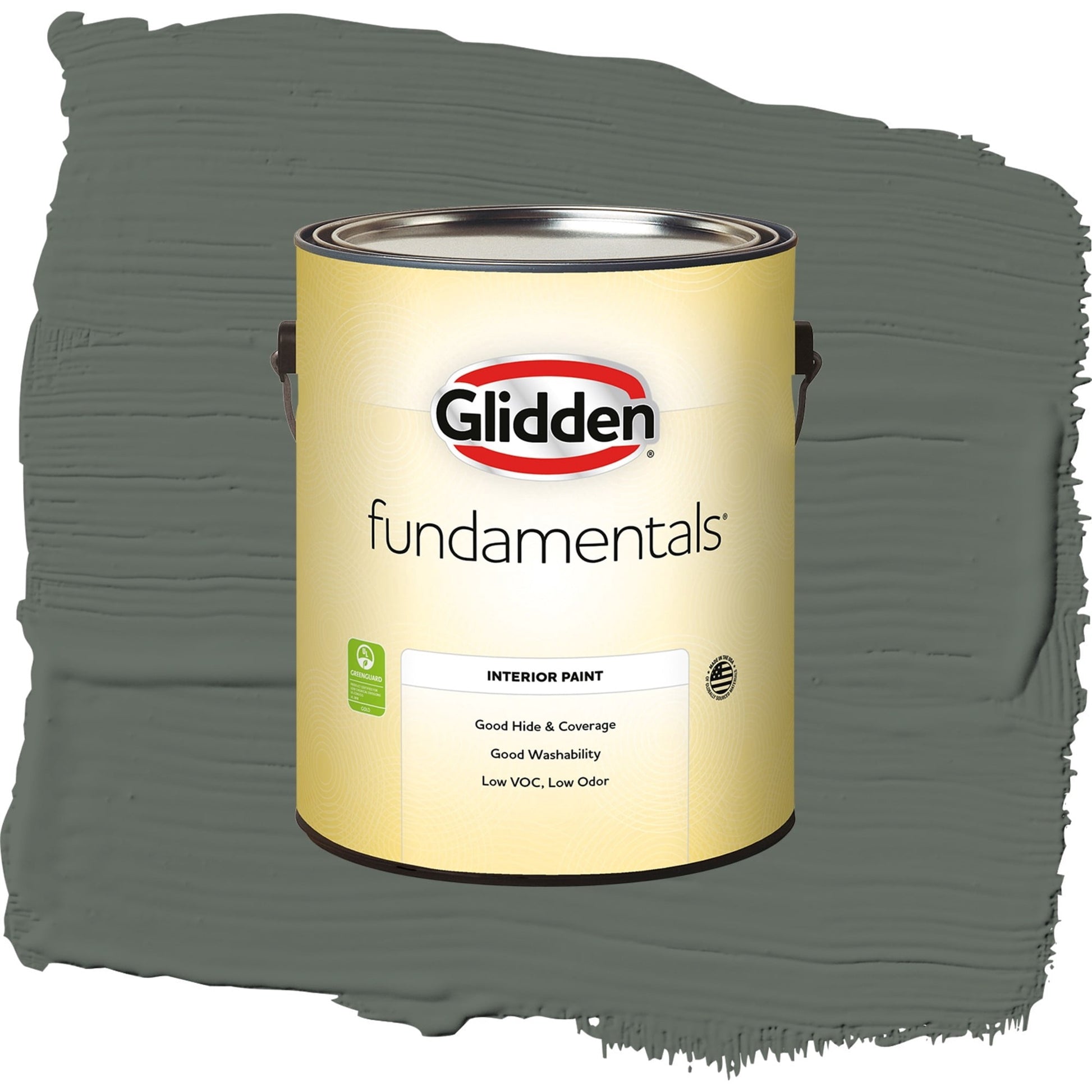 Fundamentals Gunmetal Gray Interior Paint Semi Gloss , 1 Gallon