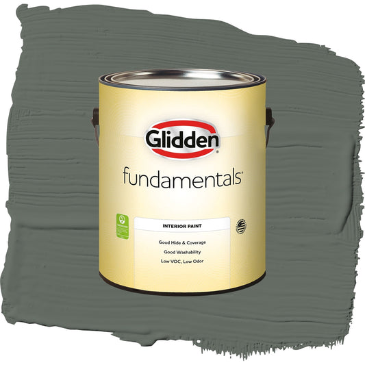 Fundamentals Gunmetal Gray Interior Paint Semi Gloss , 1 Gallon