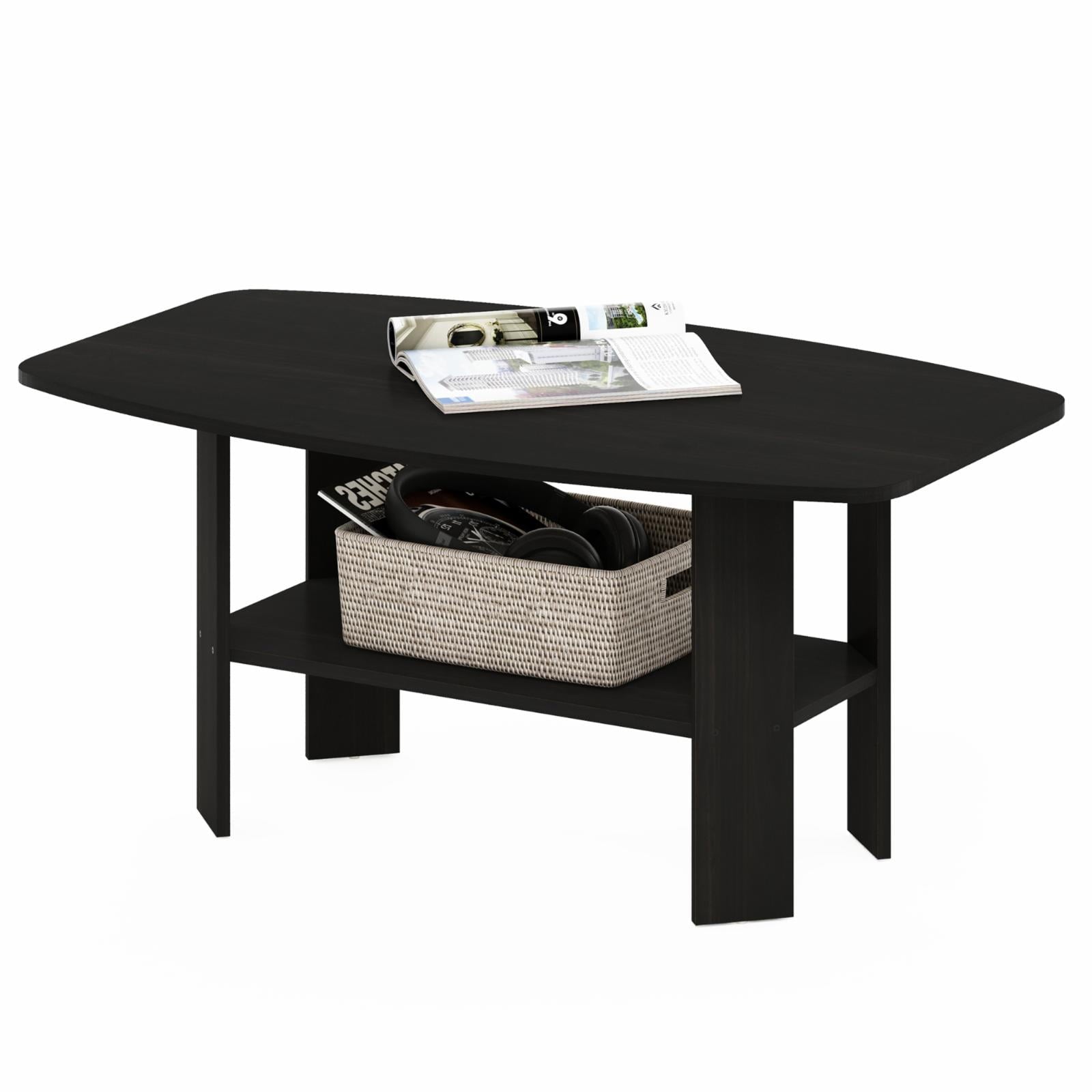 Furinno Mesa de Centro de DiseÃ±o Sencillo de Madera de IngenierÃ­a ContemporÃ¡nea en MarrÃ³n Oscuro