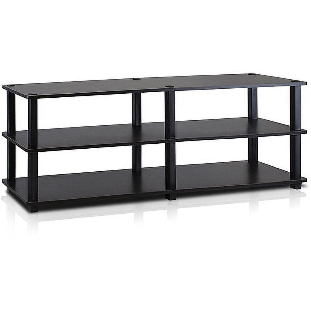 Furinno Tst No-tools 3-Tier Wide Shoe Storage Rack, Espresso/Black