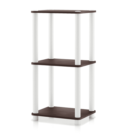 Furniture of America Brooks Adult Open Display Shelf Bookcase, 3-Tier 15-inch Shelves, Espresso