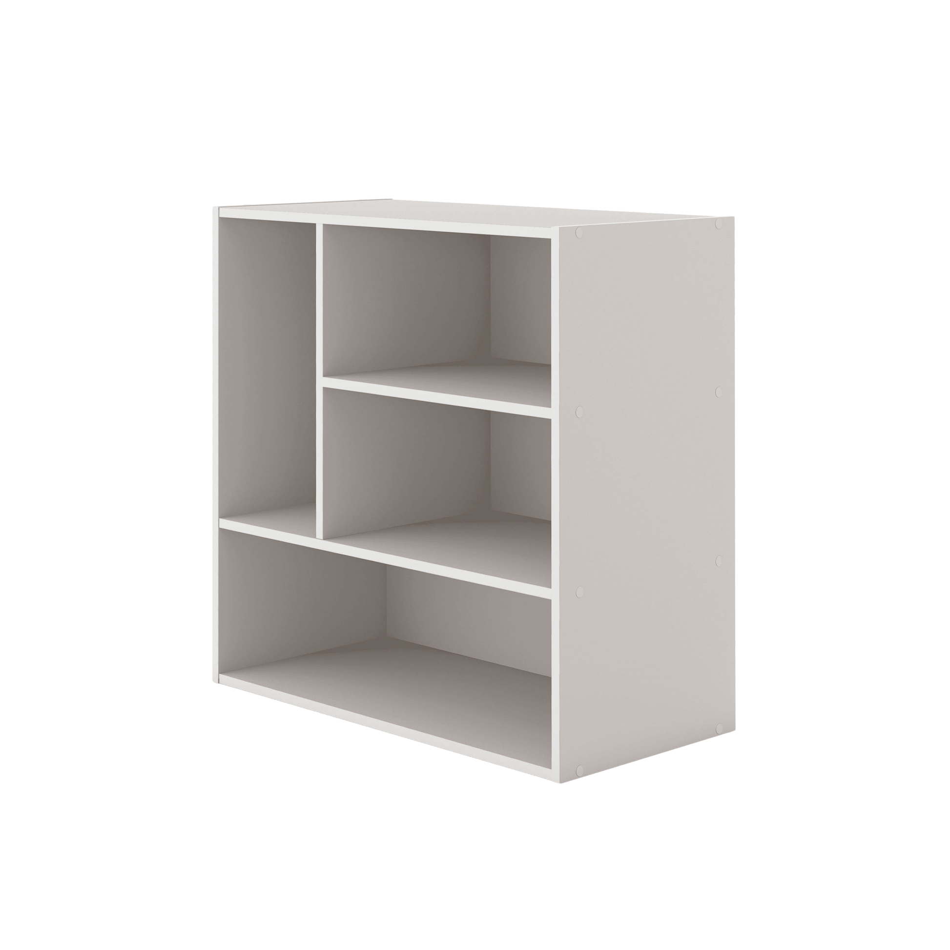 Furniture of America Brooks Stackable 4-Vertical Wood Gray Bookcase