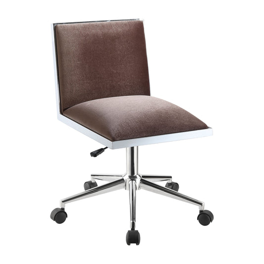 Furniture of America Delta Contemporary Upholstered Office Chair, Brown