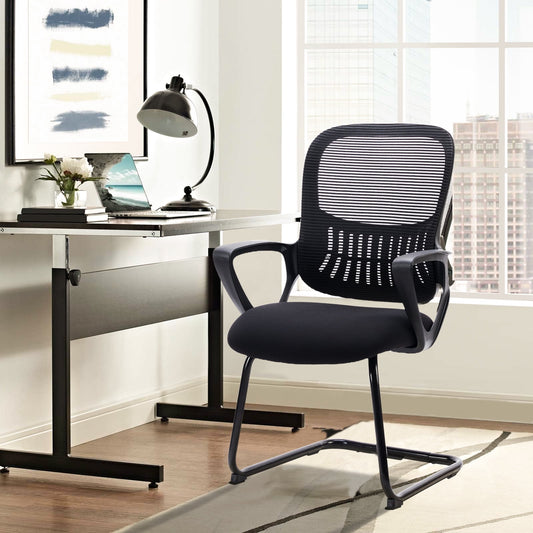 GIANNA Home Office Desk Chair No Wheels, Suit for Conference Room Waiting Reception Guest,1 Pack