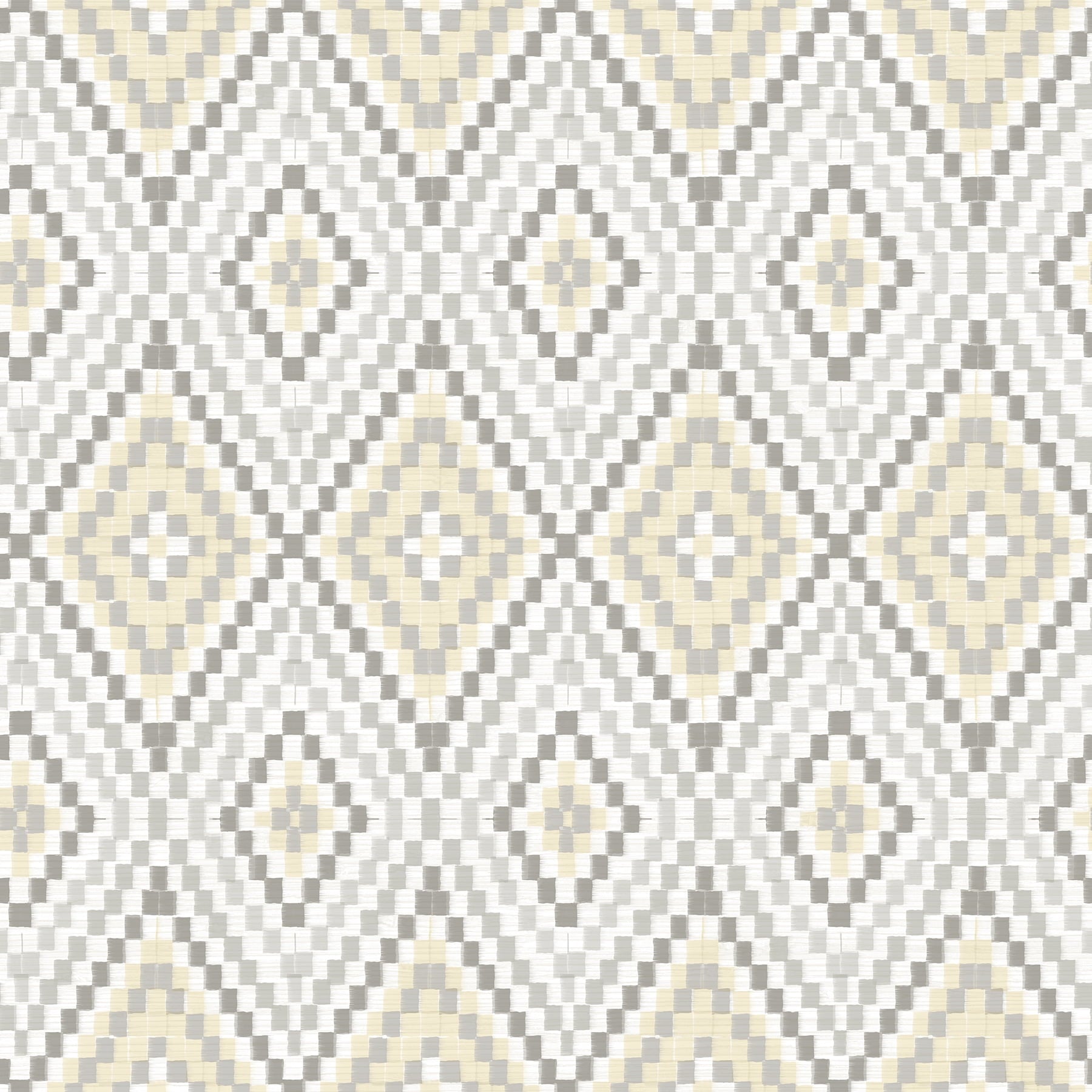 Ganado Beige Geometric Ikat Wallpaper, 20.5-in by 33-ft, 56.4 sq. ft
