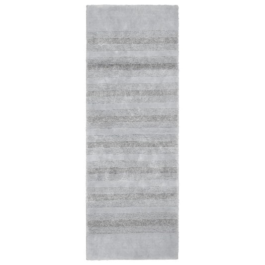 Garland Rug Essence Washable Nylon Platinum Gray Bathroom Runner, 22" x 60"