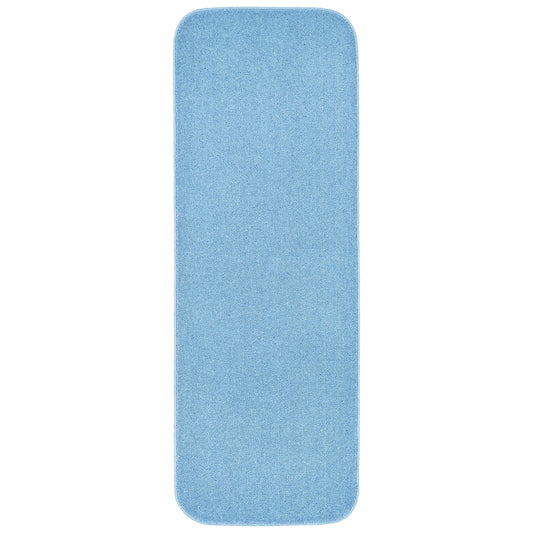Garland Rug Gramercy Washable Polypropylene Basin Blue Bathroom Runner, 22â€ x 60â€