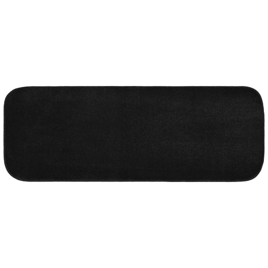 Garland Gramercy Alfombra Lavable de Polipropileno Negra para BaÃ±o, Corredor, 22â€ x 60â€