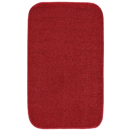 Garland Rug Gramercy Washable Polypropylene Classic Red Bath Rug, 24" x 40"