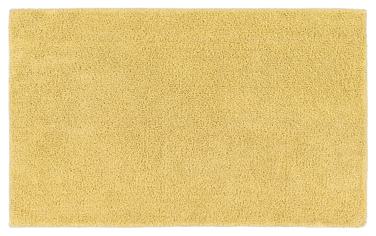 Garland Rug Queen Cotton Washable Cotton Soft Yellow Bath Rug, 24" x 40"