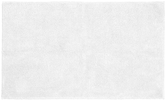 Garland Rug Queen Cotton Washable White Bath Rug, 30" x 50"