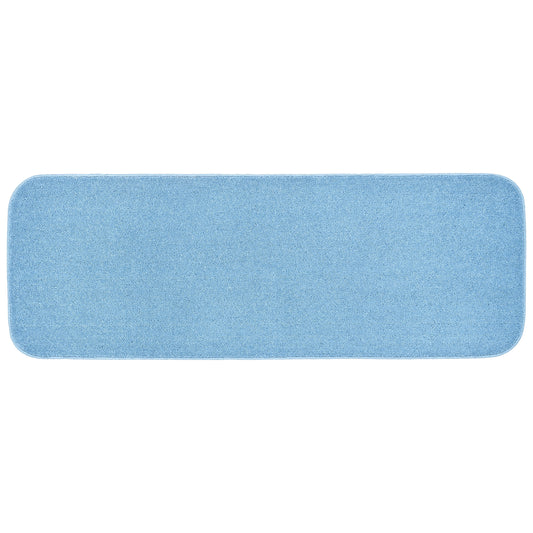 Garland Rug Sedona Washable Polypropylene Basin Blue Bathroom Runner, 22â€ x 60â€