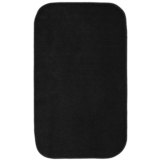 Garland Rug Sedona Washable Polypropylene Black Bath Rug, 24" x 40"