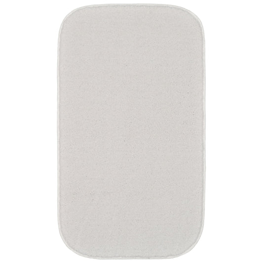 Garland Rug Sedona Washable Polypropylene White Bath Rug, 21" x 34"