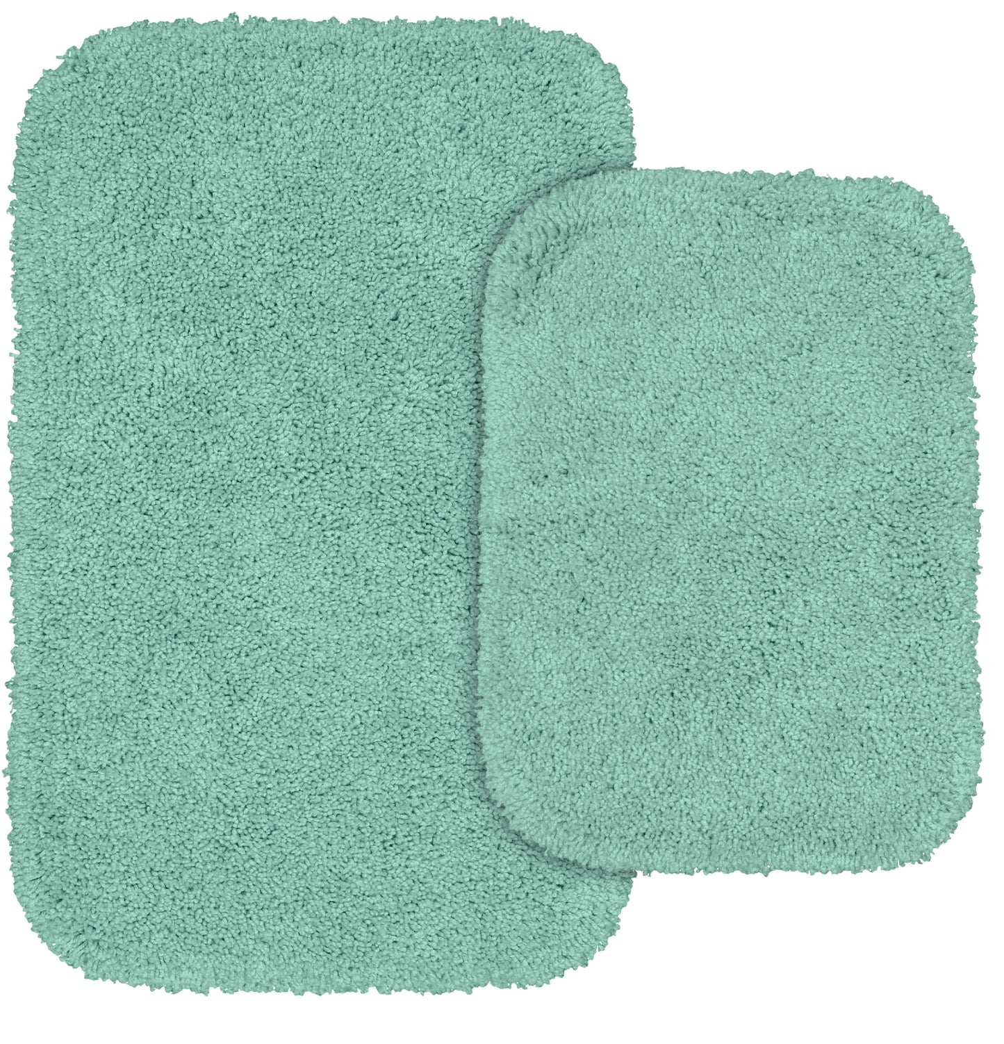 Garland Serendipity Alfombra Lavable de Nailon para BaÃ±o, Juego de 2 Piezas (Alfombra de BaÃ±o de 17"x24" y Alfombra de BaÃ±o de 21"x34") Espuma de Mar