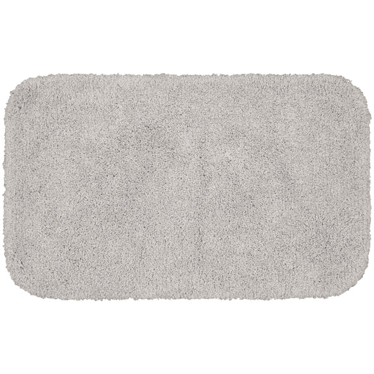 Garland Rug Serendipity Washable Nylon Platinum Gray Bath Rug, 30" x 50"