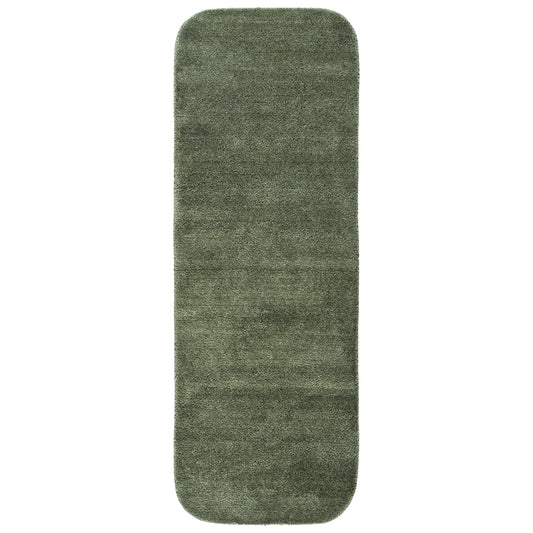 Garland Rug Traditional Washable Nylon Deep Fern Bathroom Runner, 22" x 60"
