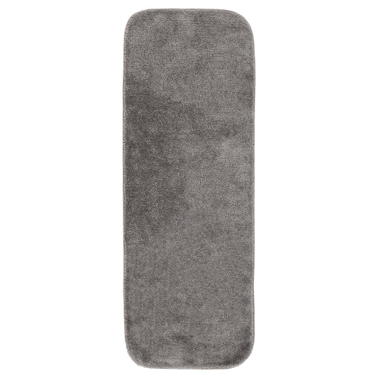 Garland Rug Traditional Washable Nylon Medium Gray Bathroom Runner, 22" x 60"
