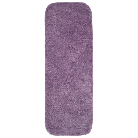 Garland Rug Traditional Washable Nylon Purple Bathroom Runner, 22" x 60"