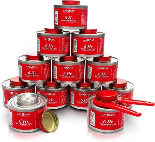 GasOne Diethylene 6 Hour Wick Liquid Gel Fuel (12 pack)