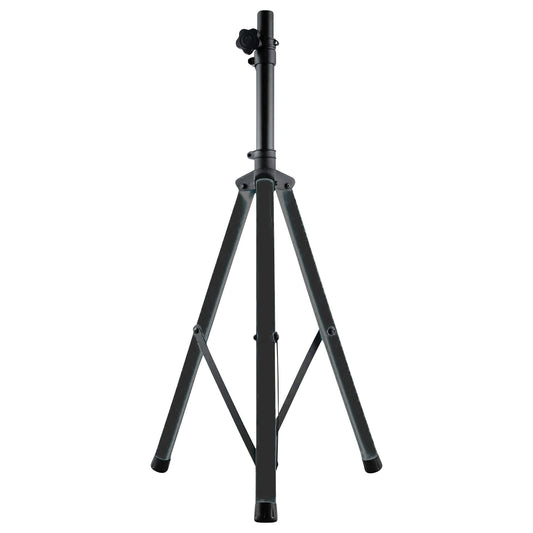Gemini Professional Adjustable PA LED Speaker Stand with Remote, Black with Color-Changing Legs