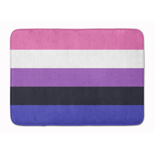 Genderfluid Pride Machine Washable Memory Foam Mat