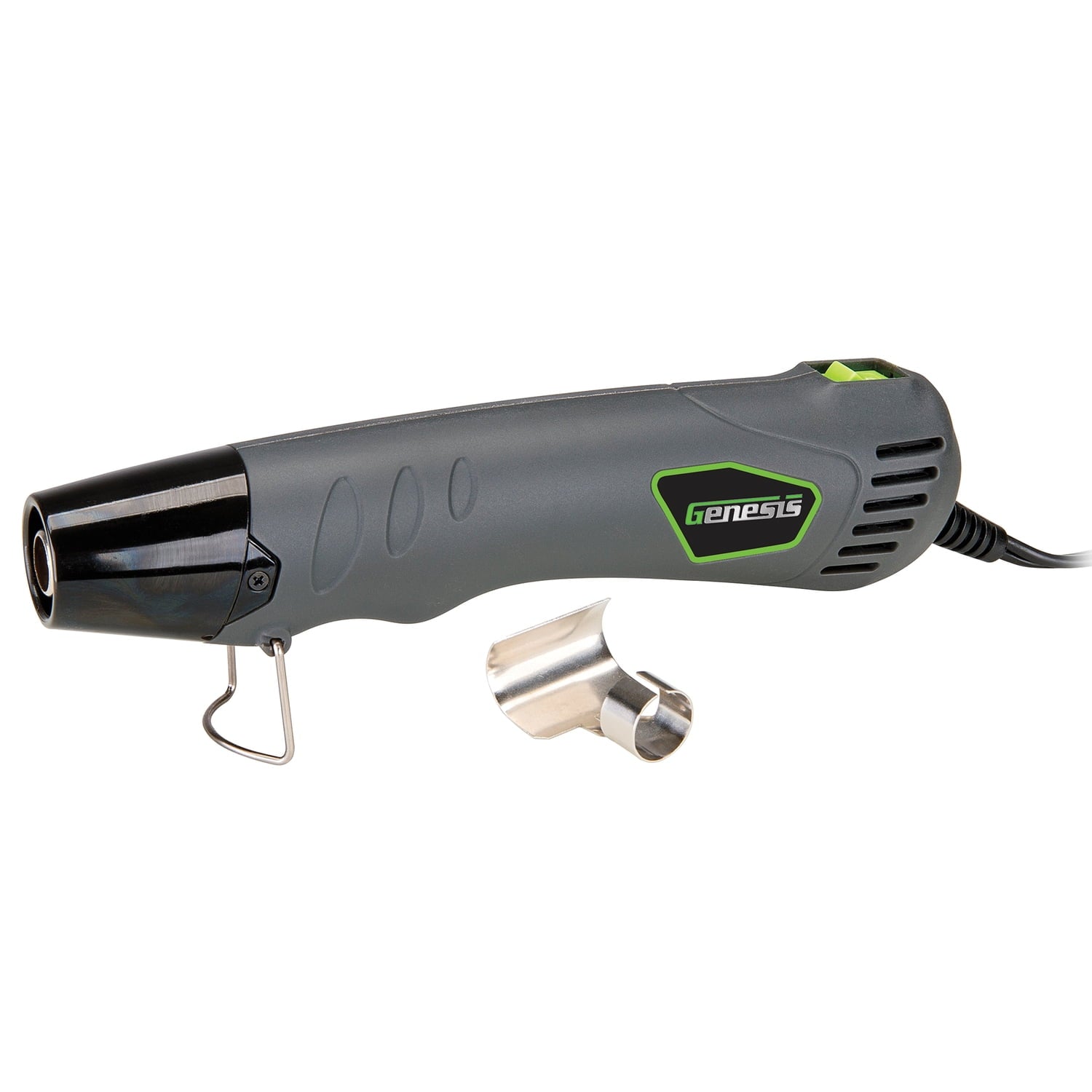 Genesis Mini Heat Gun  with Curved Nozzle 662F 350W for Crafts, Shrink Wrap, Embossing, Heat Shrink Tubing (GHG350)