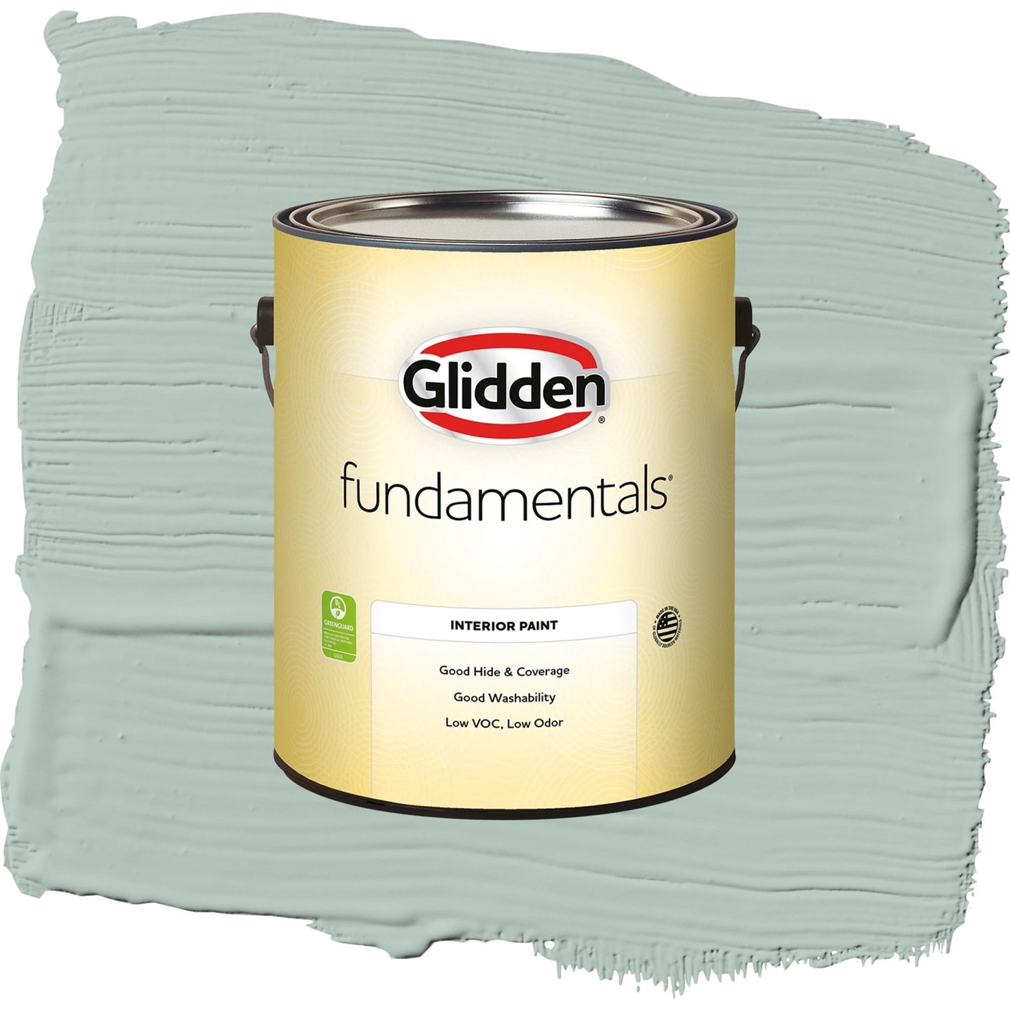 Glidden Fundamentals Aquamarine Dream / Blue, Semi-Gloss Interior Paint, 1 Gallon