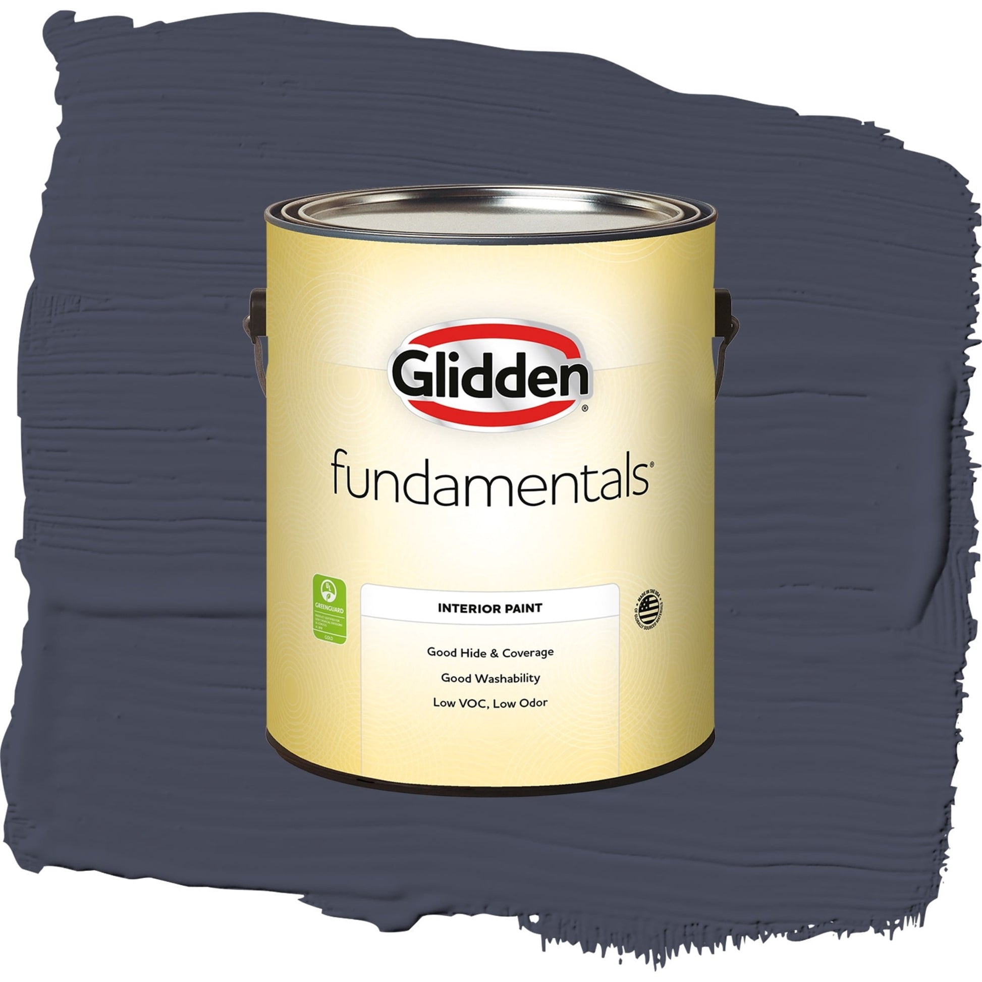 Glidden Fundamentals Black Flame / Purple, Semi-Gloss Interior Paint, 1 Gallon
