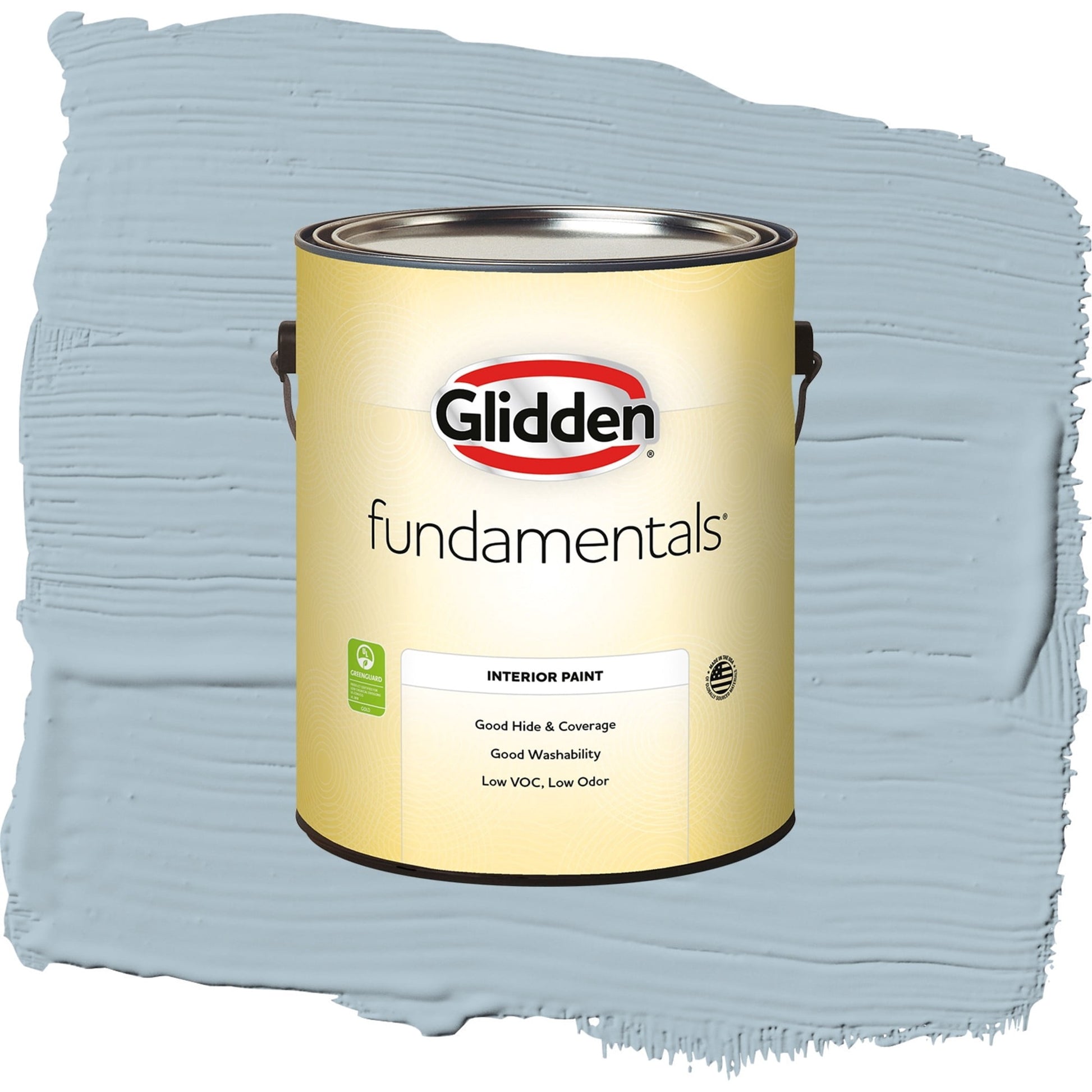 Glidden Fundamentals Chambray / Blue, Semi-Gloss Interior Paint, 1 Gallon