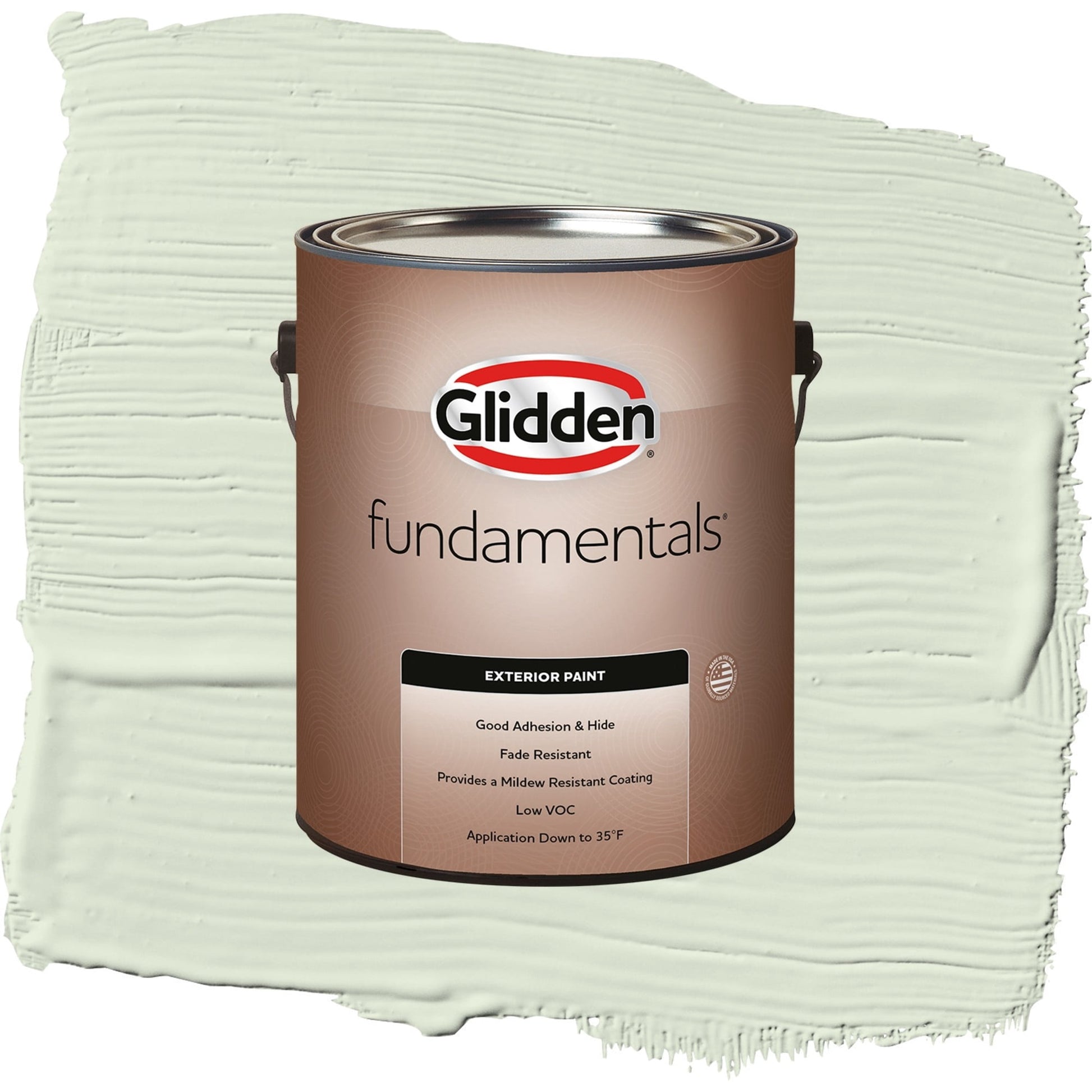 Glidden Fundamentals Lime Spritz / Green, Semi-Gloss Exterior Paint, 1 Gallon
