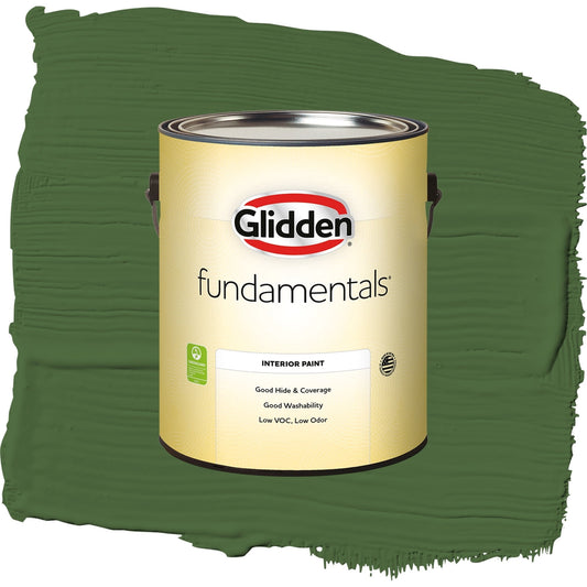 Glidden Fundamentals Mountain Forest / Green, Semi-Gloss Interior Paint, 1 Gallon