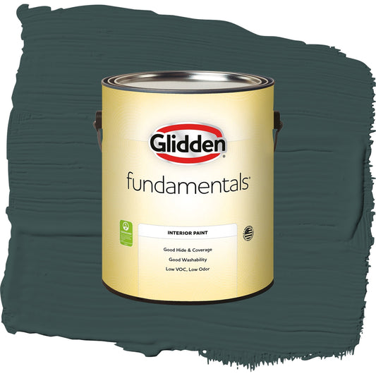 Glidden Fundamentals Night Watch / Green, Semi-Gloss Interior Paint, 1 Gallon