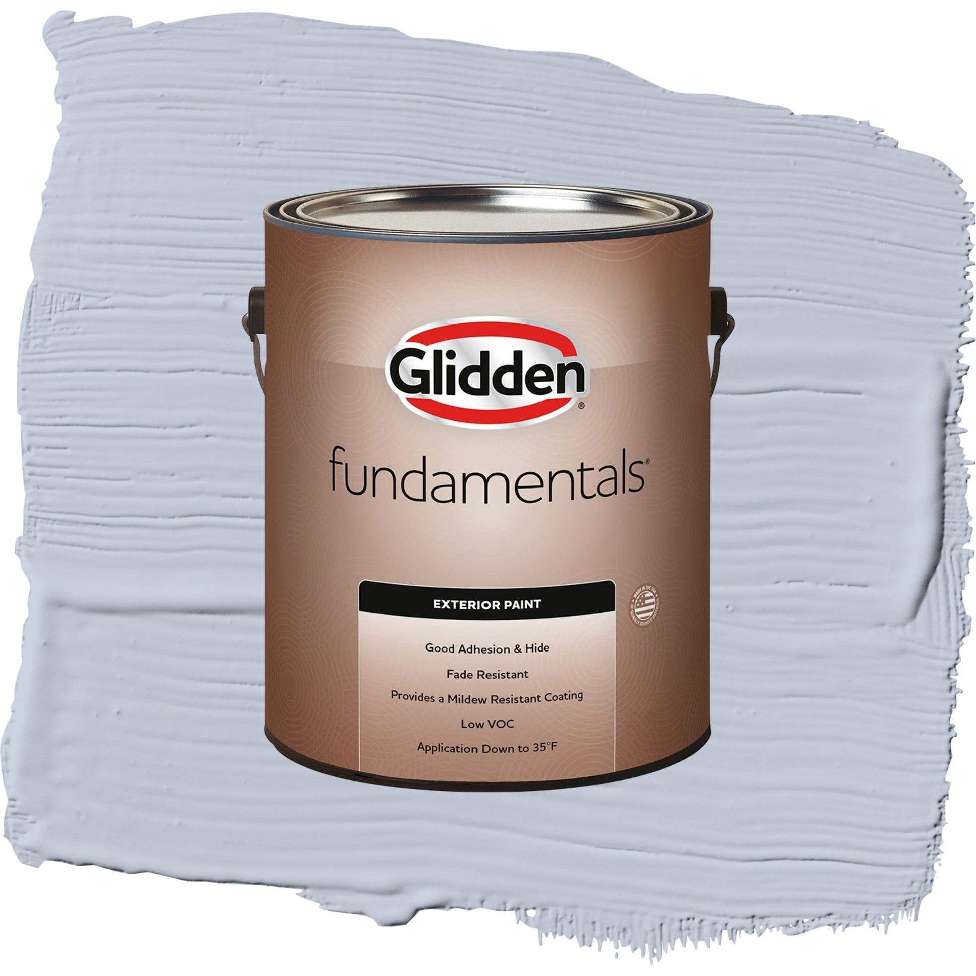 Glidden Fundamentals Northern Exposure / Blue, Semi-Gloss Exterior Paint, 1 Gallon