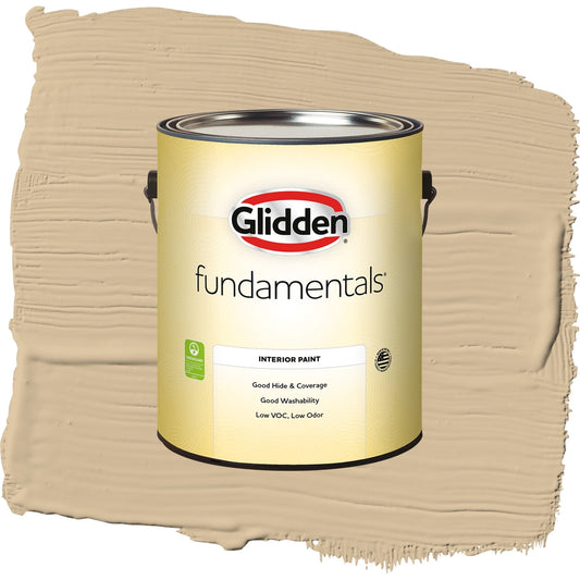 Glidden Fundamentals Pony Tail / Beige, Semi-Gloss Interior Paint, 1 Gallon