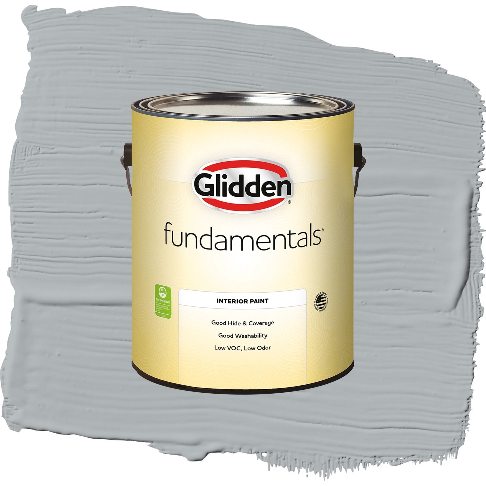 Glidden Fundamentals Stargazer / Gray, Semi-Gloss Interior Paint, 1 Gallon
