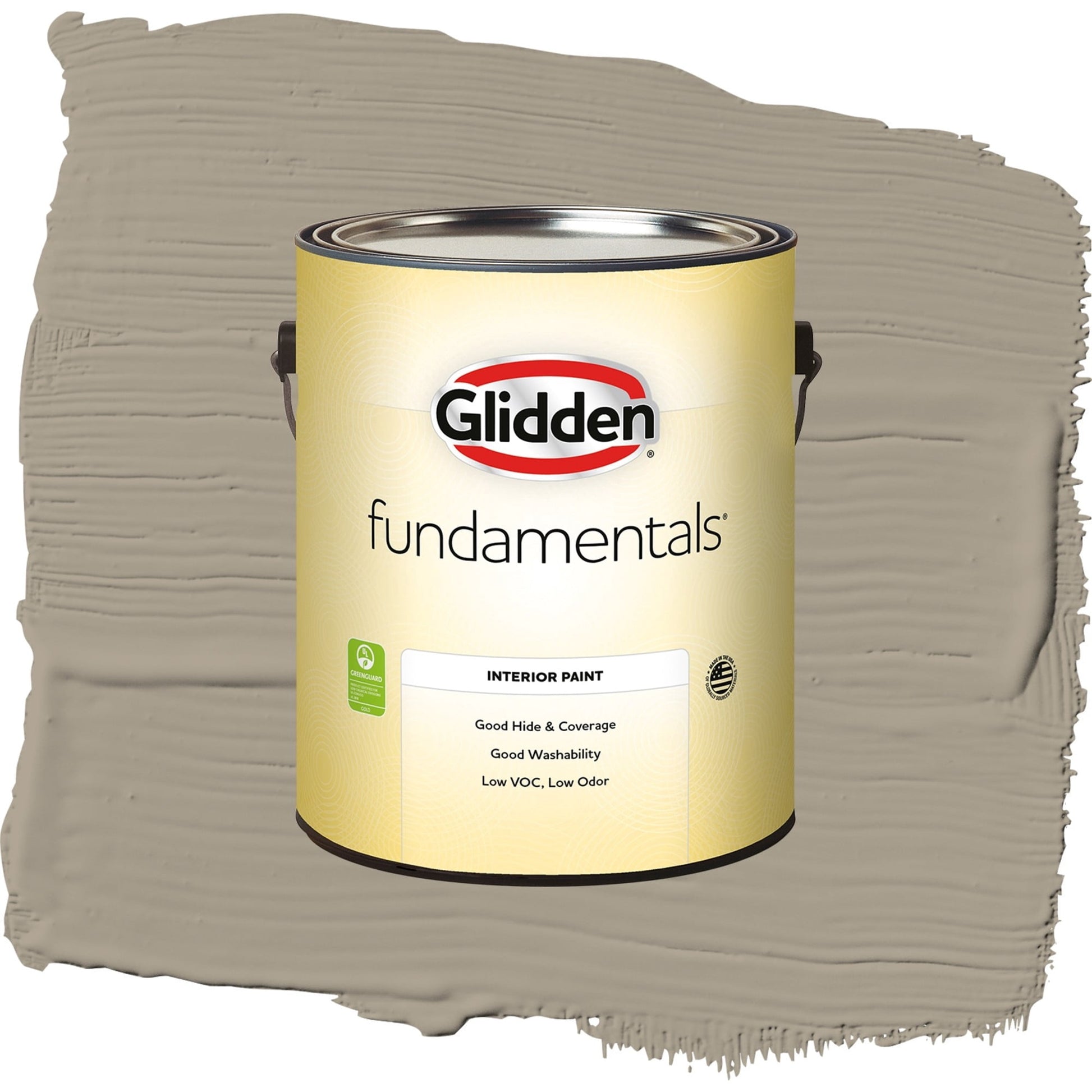 Glidden Fundamentals Stonehenge Greige / Gray, Semi-Gloss Interior Paint, 1 Gallon
