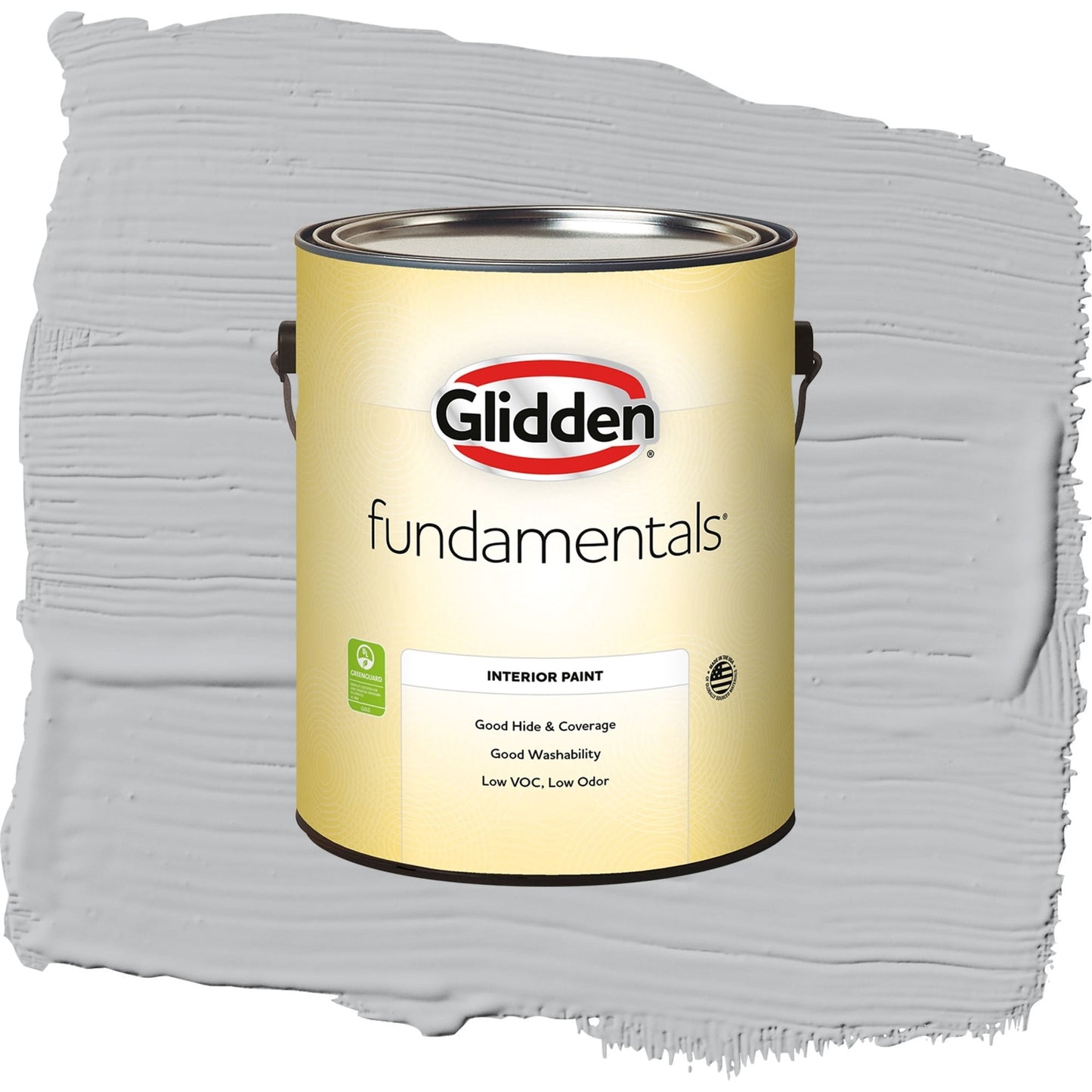Glidden Fundamentals Whirlwind / Gray, Semi-Gloss Interior Paint, 1 Quart