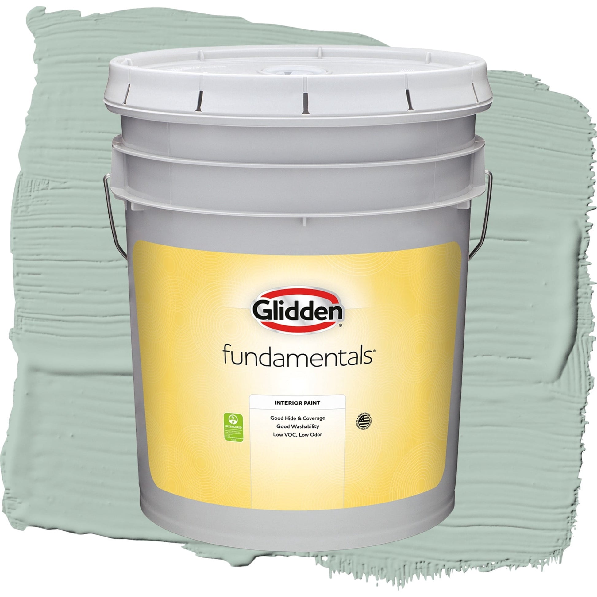 Glidden Fundamentals Aquamarine Dream / Blue, Eggshell Interior Paint, 5 Gallon