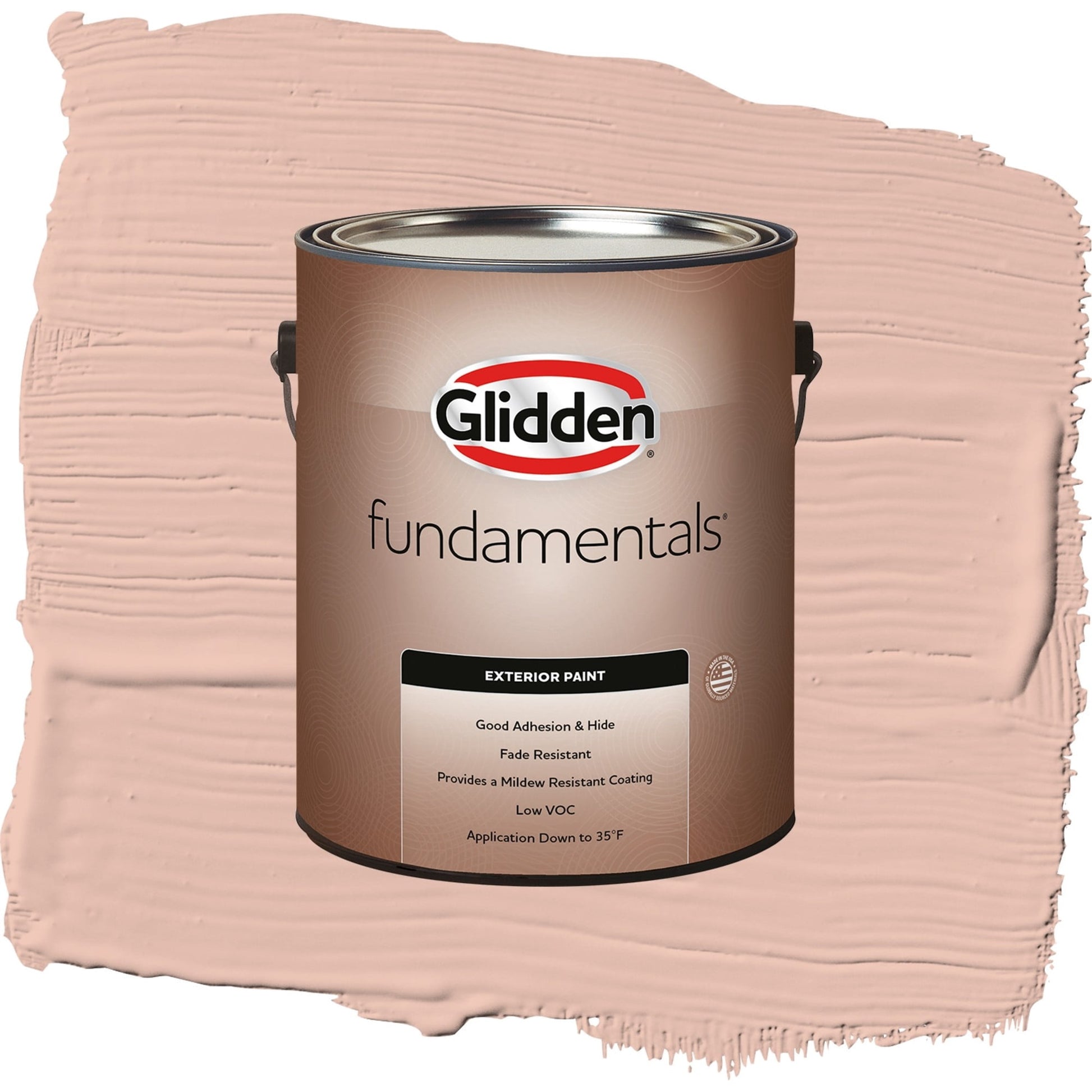 Glidden Fundamentals Adorable / Orange, Flat Exterior Paint, 1 Gallon