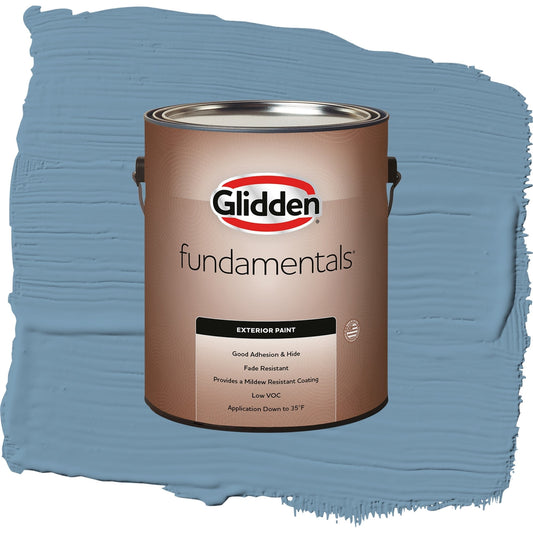 Glidden Fundamentals American Anthem / Blue, Satin Exterior Paint, 1 Gallon
