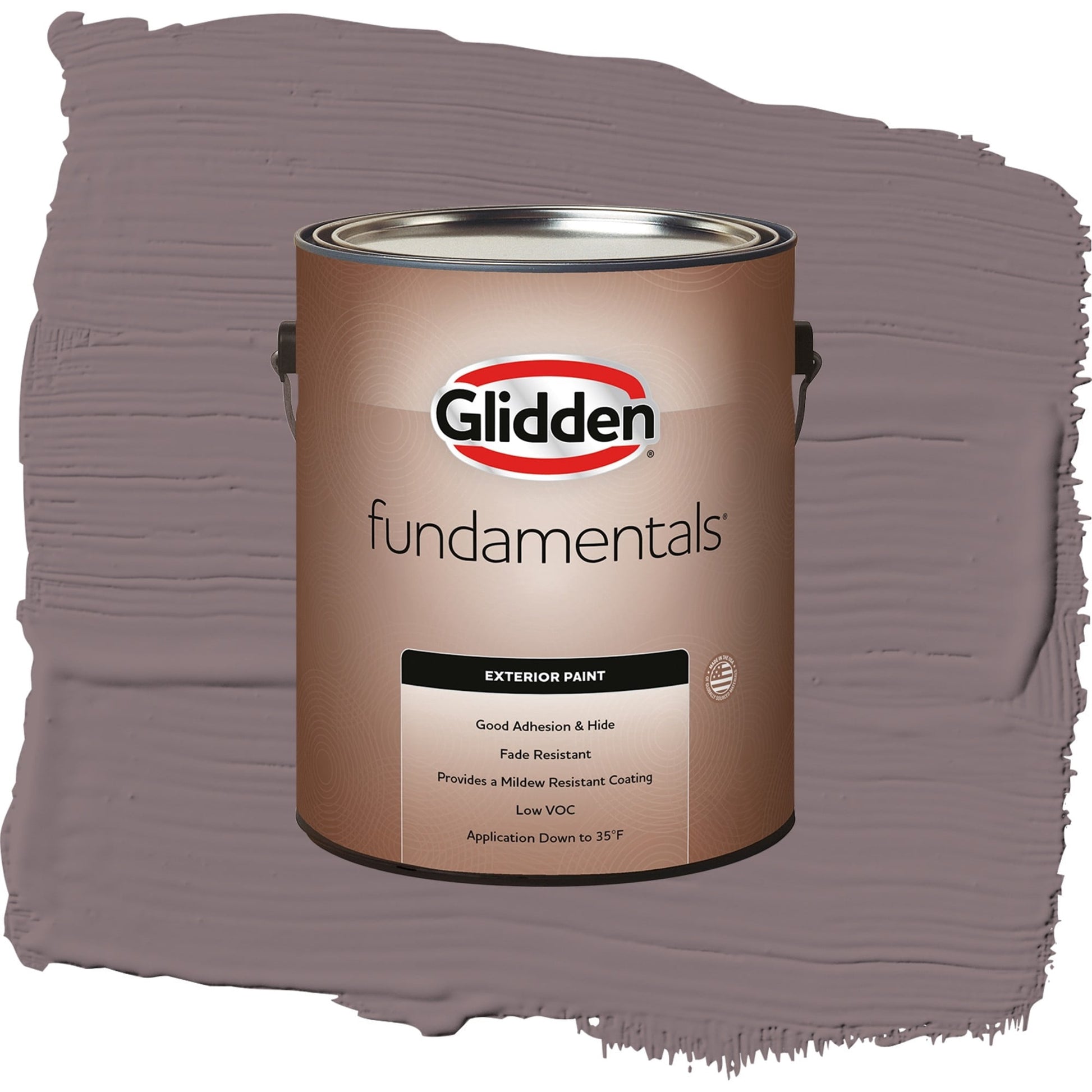 Glidden Fundamentals Choo Choo / Purple, Semi-Gloss Exterior Paint, 1 Gallon