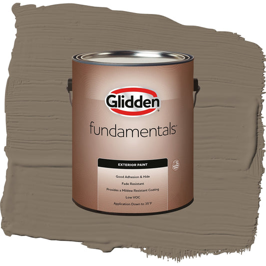 Glidden Fundamentals Clam Shell / Beige, Semi-Gloss Exterior Paint, 1 Gallon