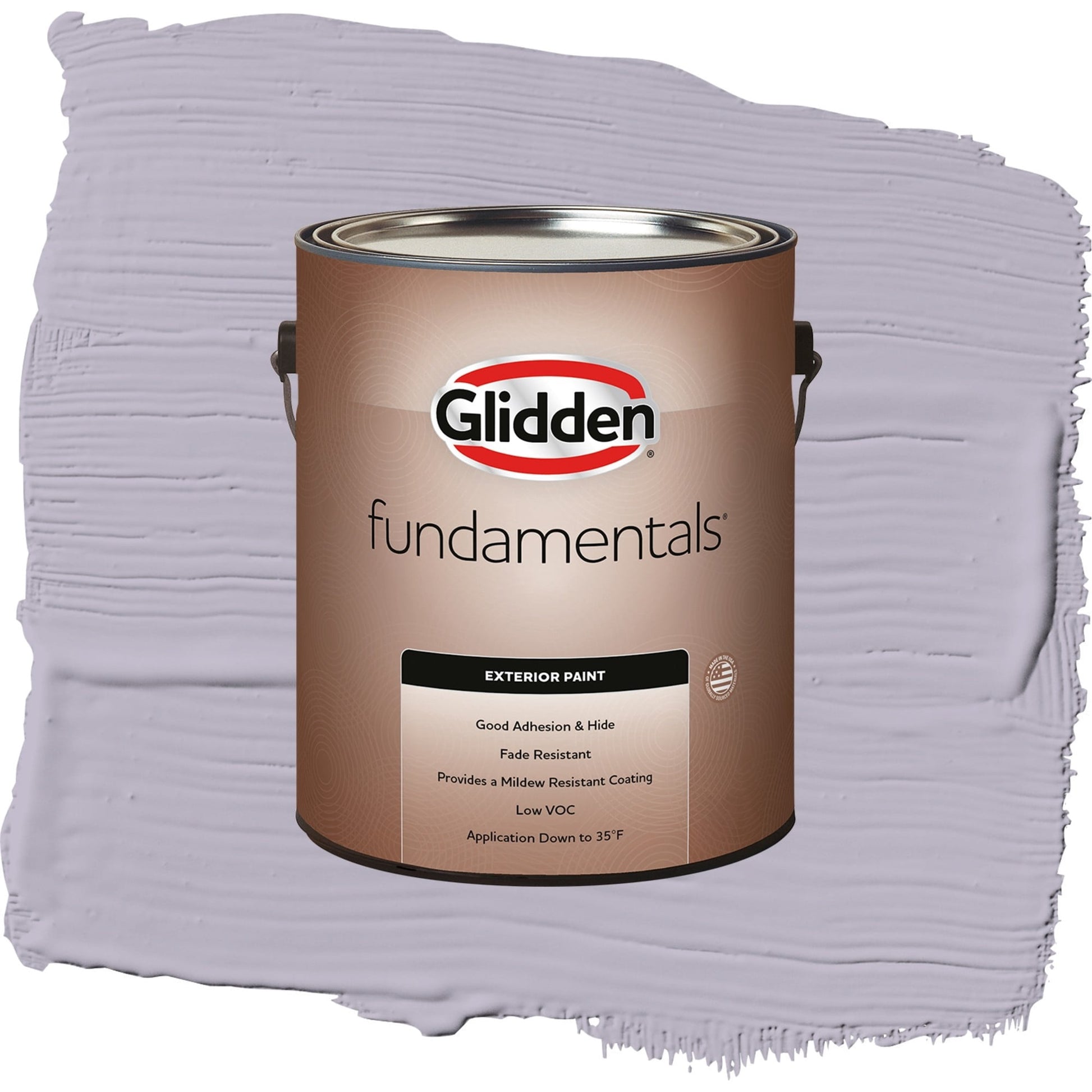 Glidden Fundamentals Cloudberry / Purple, Flat Exterior Paint, 1 Gallon